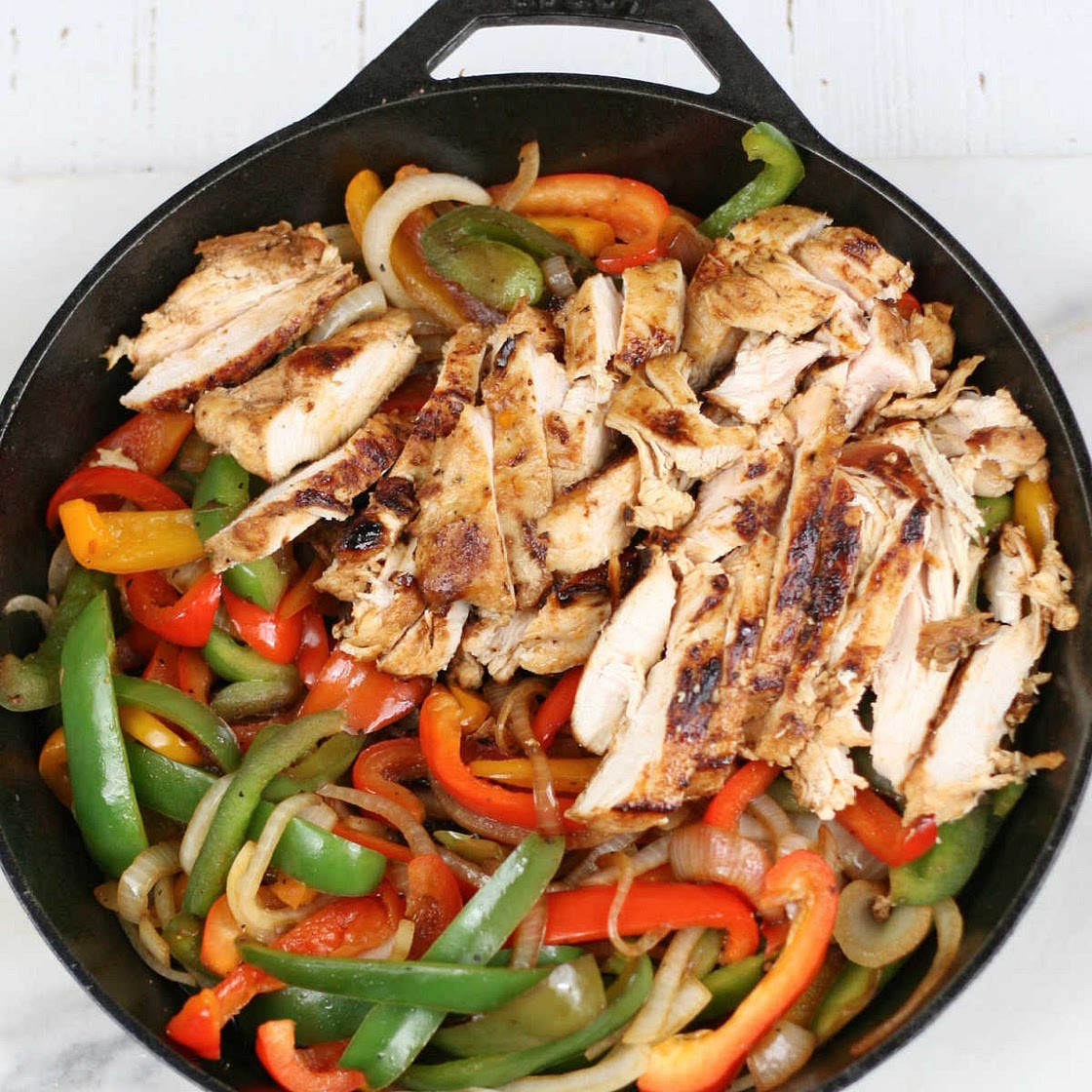 Cast Iron Chicken Fajitas