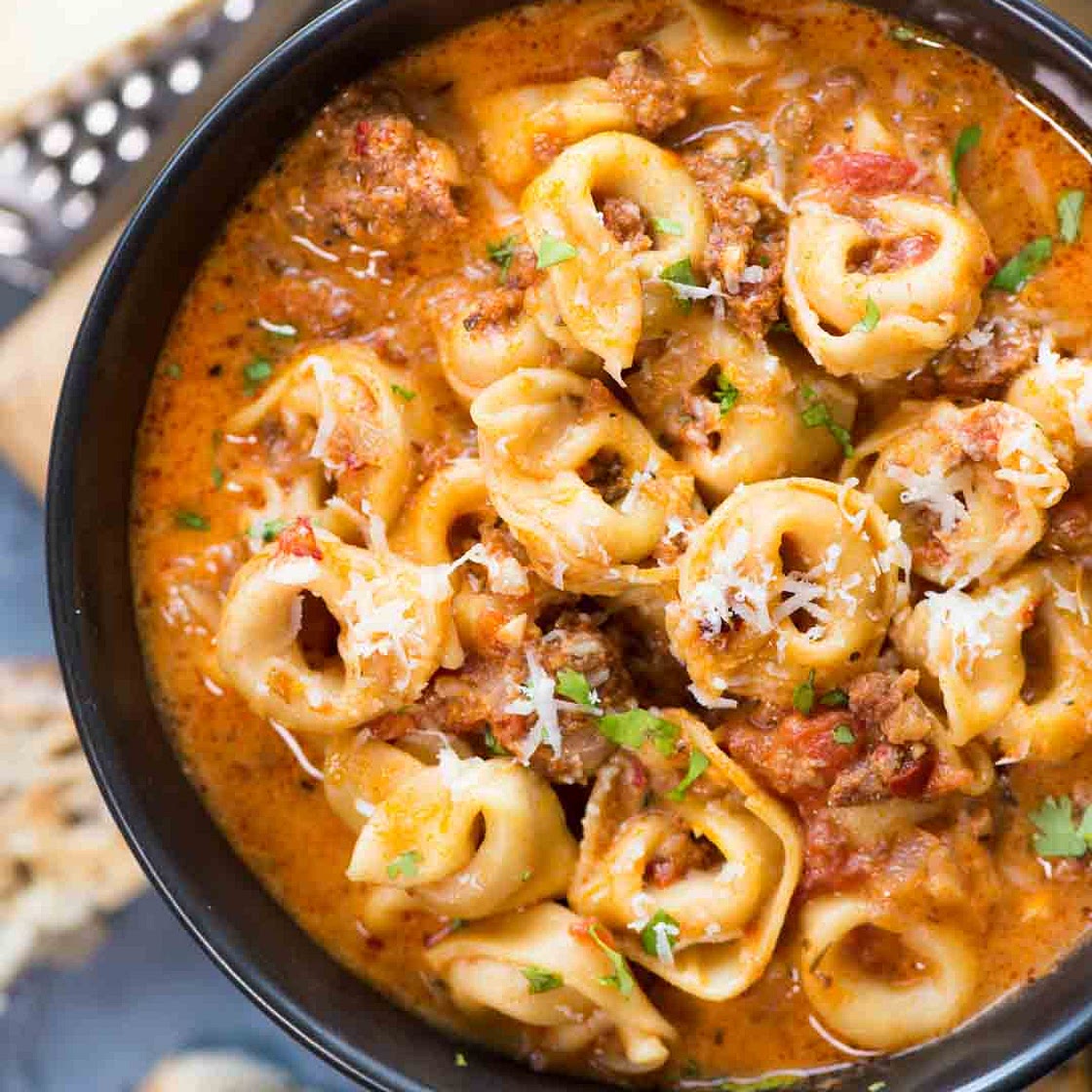 Sausage Tortellini Soup