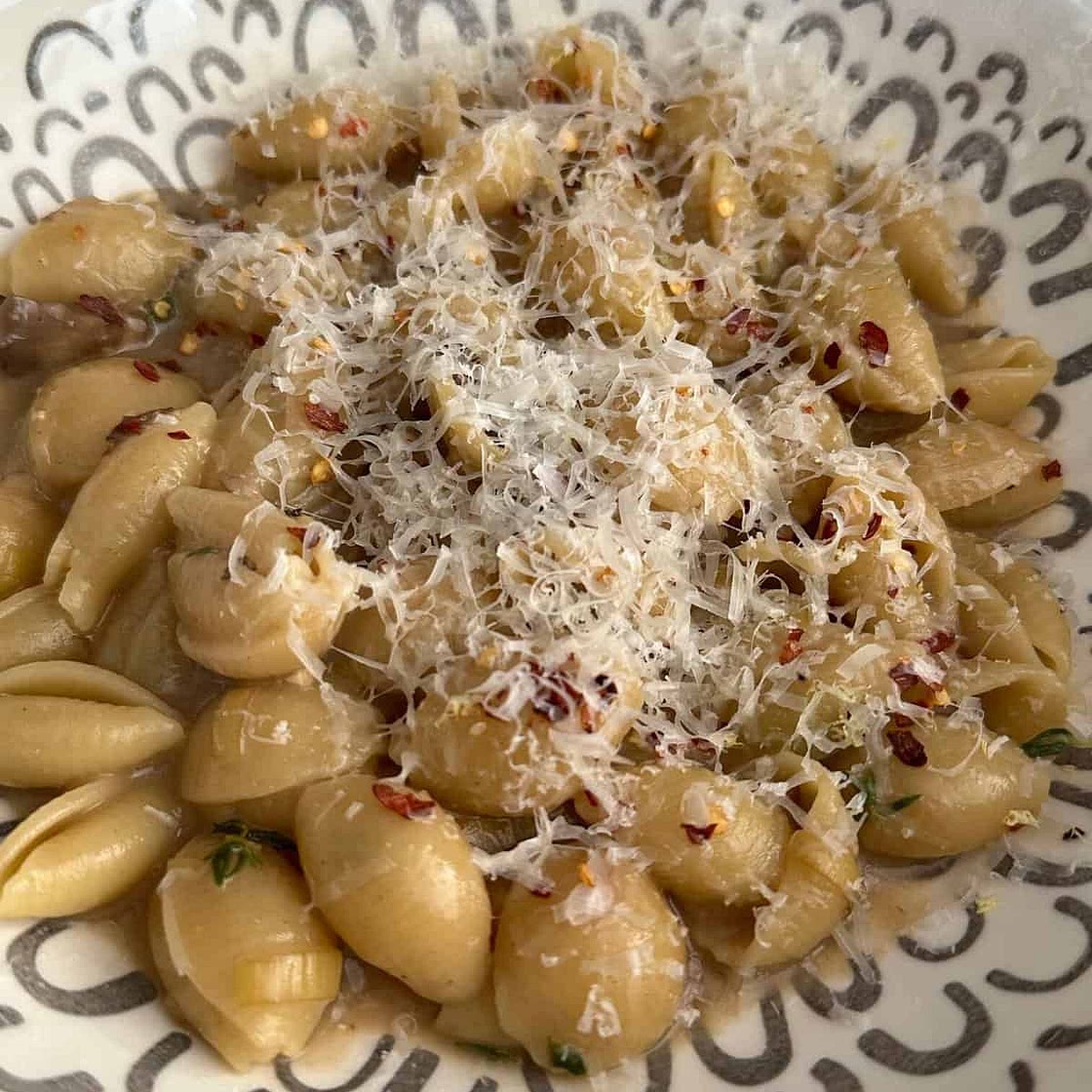 One Pot Leek and Mushroom Pasta