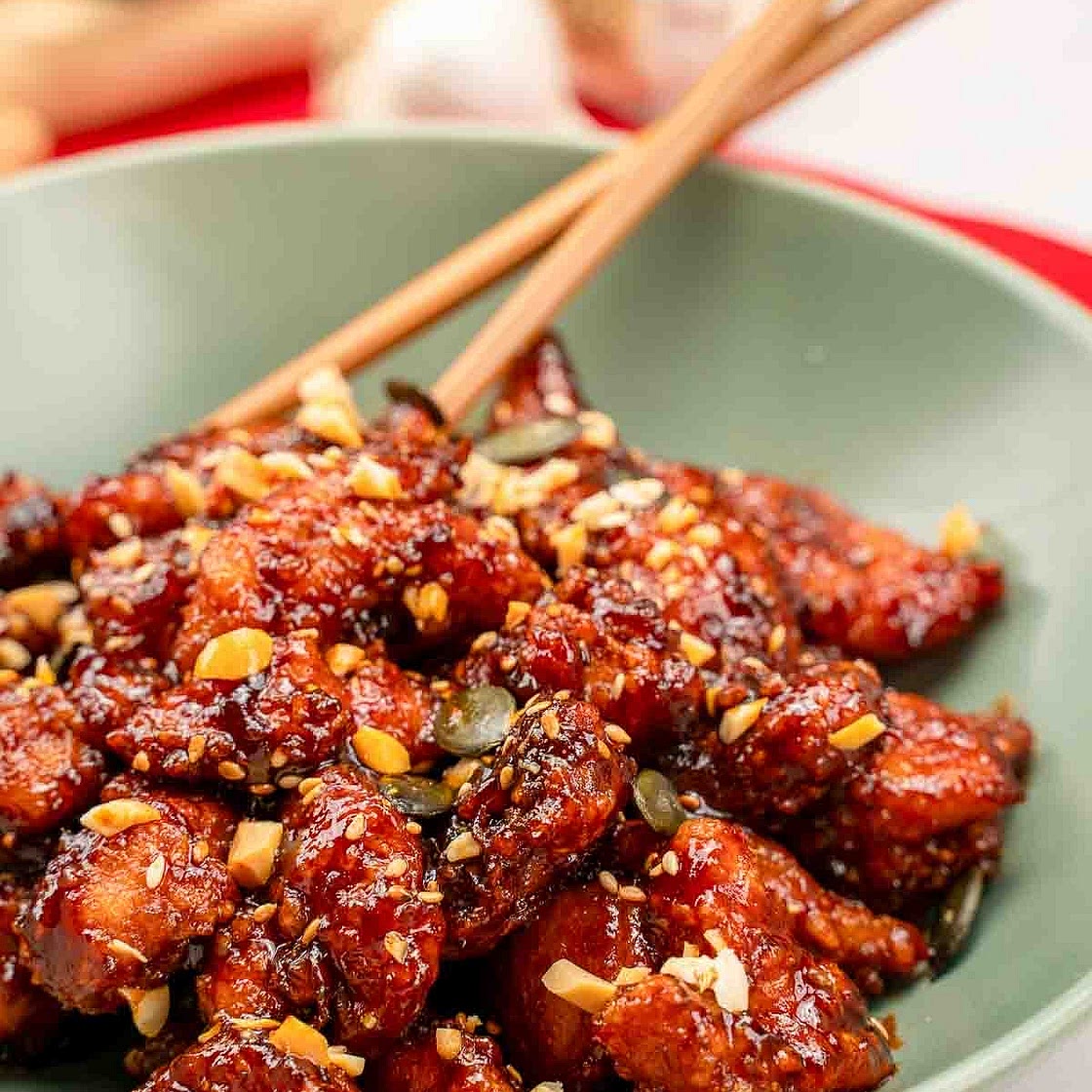 Korean Sweet & Spicy Chicken (Dakgangjeong)