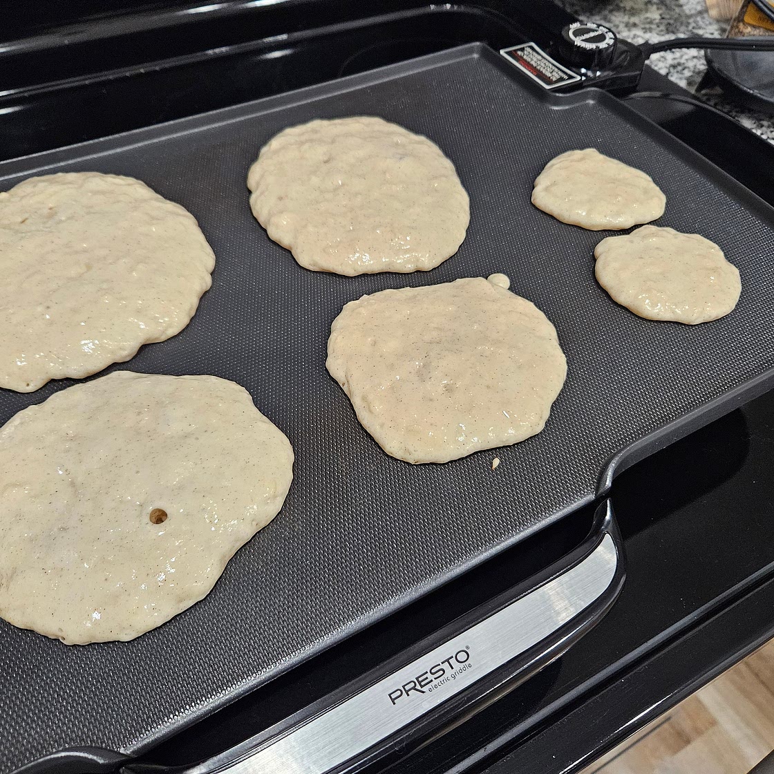 Apple Pancakes and Syrup