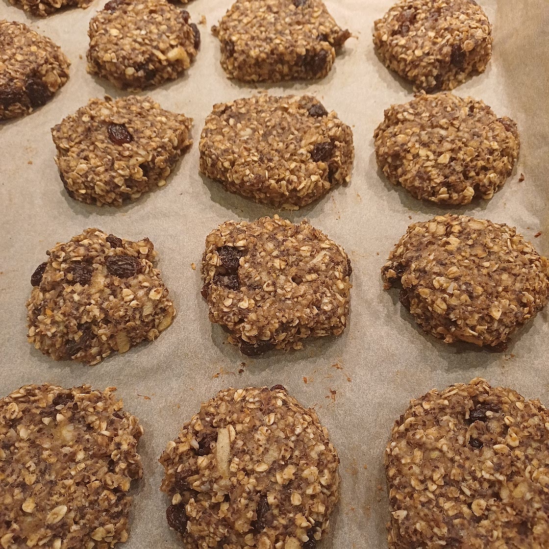 Weihnachtliche Apfel-Mohn-Taler
