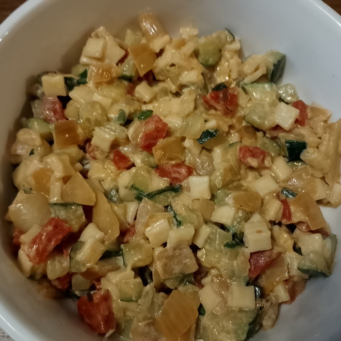 Gratin de Crozets aux courgettes et chorizo