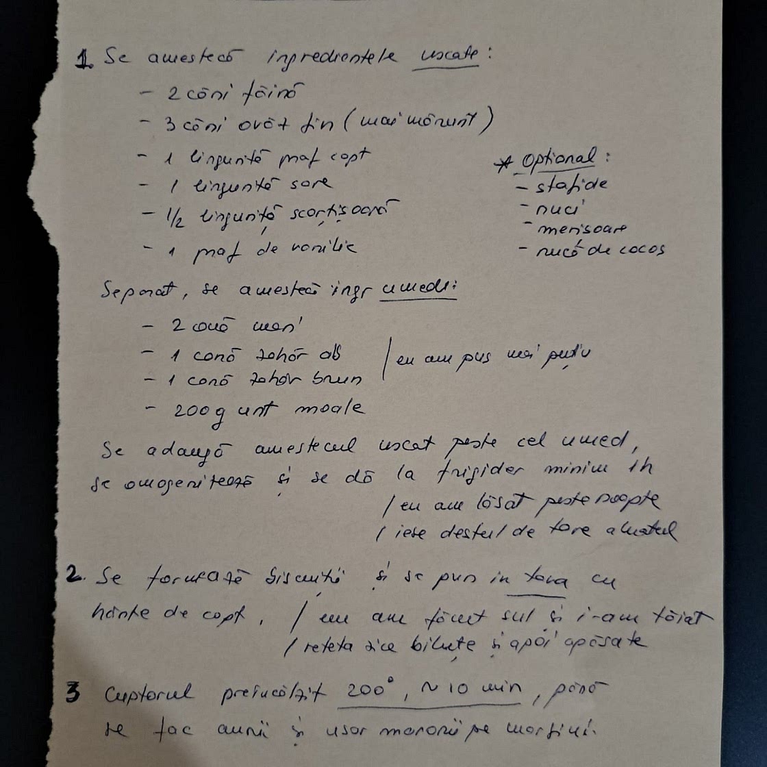 Biscuiti cu Ovaz Andreea Canada