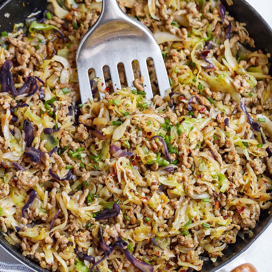 Egg Roll Bowls with Chicken and Cabbage