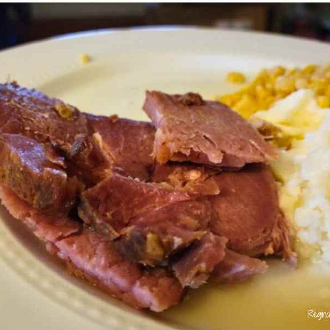 Bourbon Brown Sugar Glazed Ham