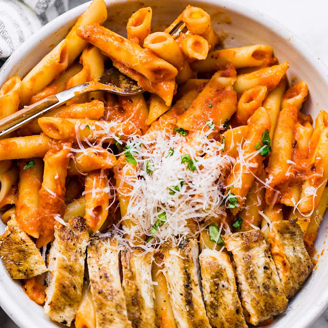Penne alla Vodka with Chicken