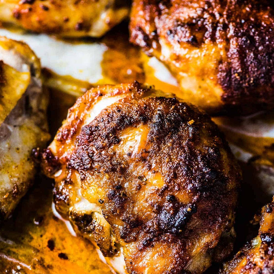 Juicy Baked Chicken Thighs