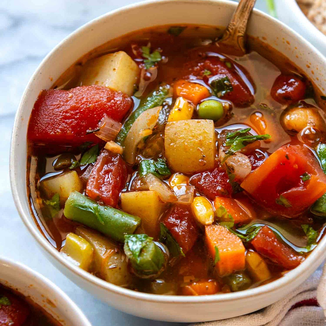 Hearty Old-Fashioned Vegetable Soup (Gluten-Free)