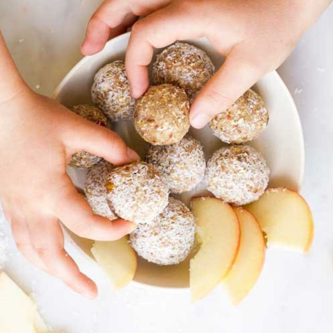 Apple and oat bliss balls recipe
