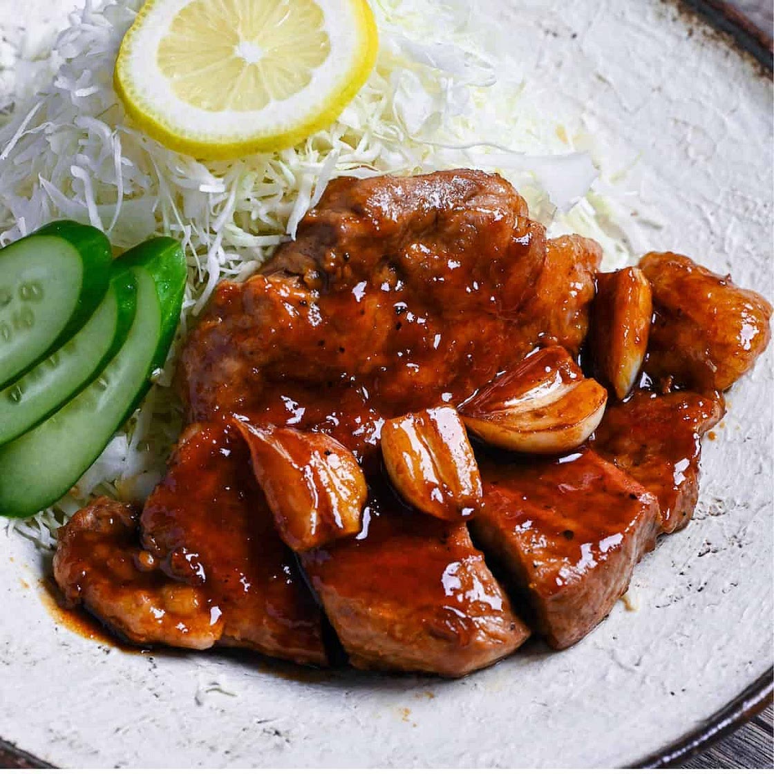 Tonteki (Japanese Pork Steak)
