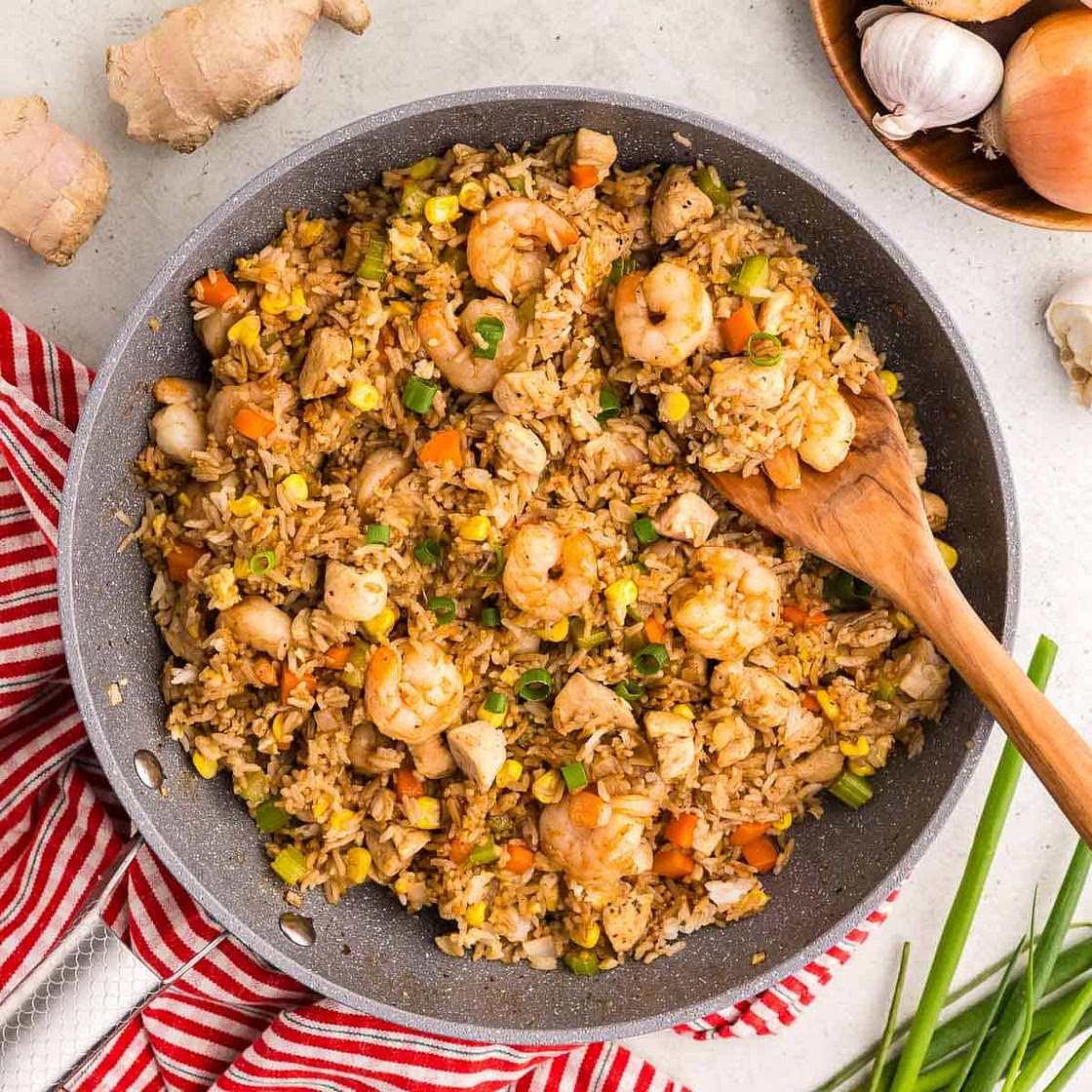 Shrimp and Chicken Fried Rice