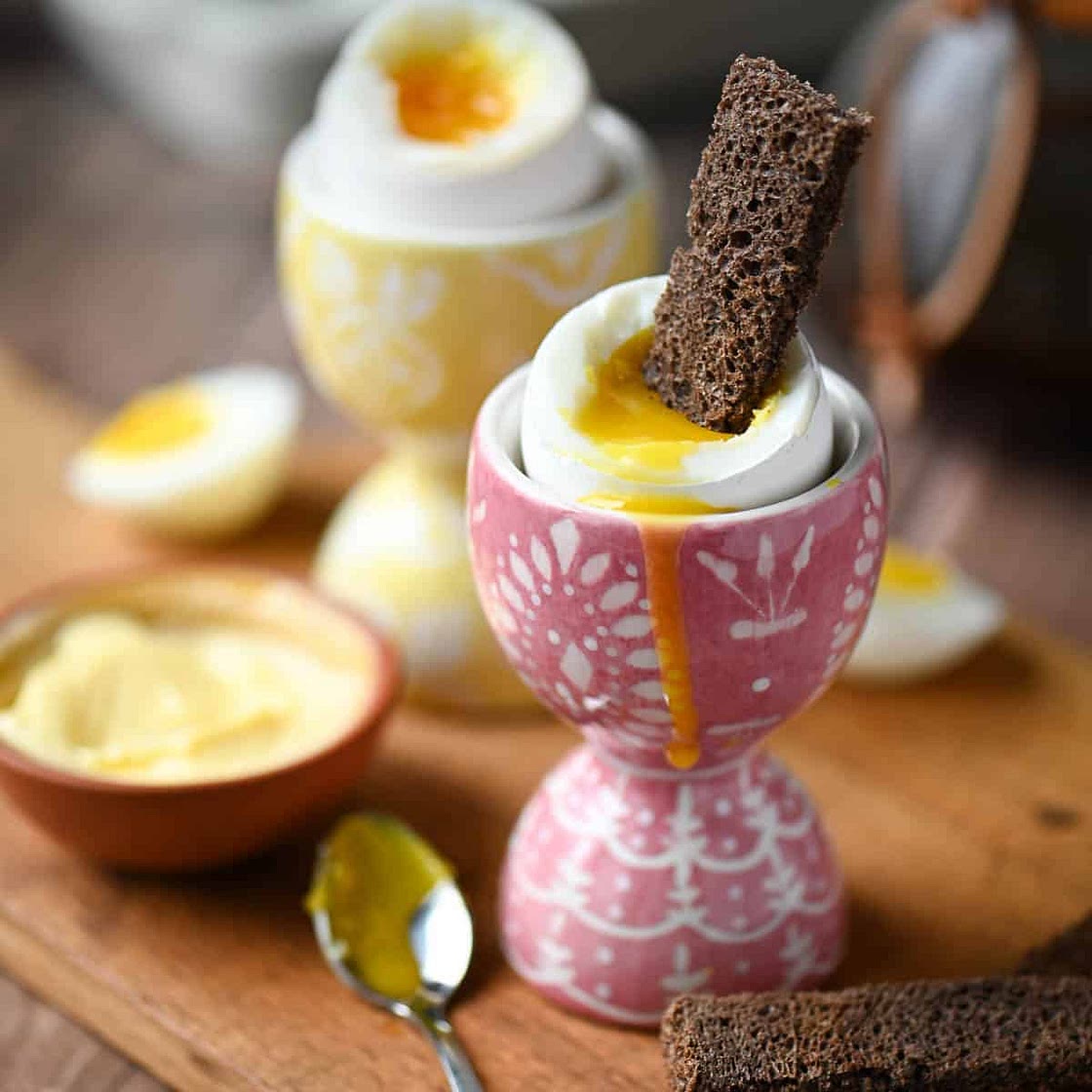 Foolproof Soft-Boiled Eggs with Rye Toast
