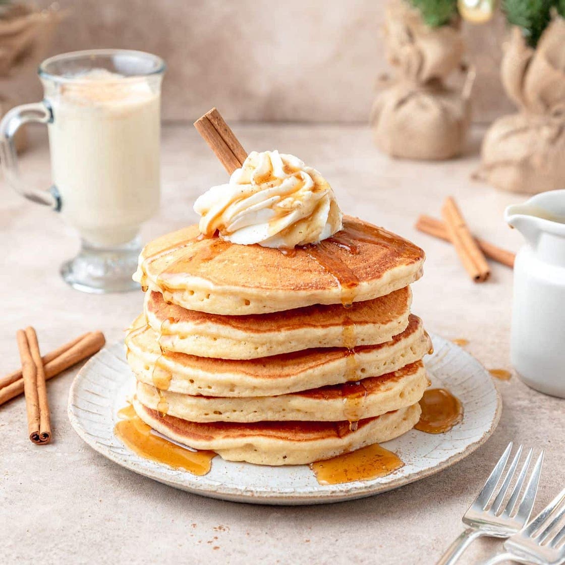Eggnog Pancakes
