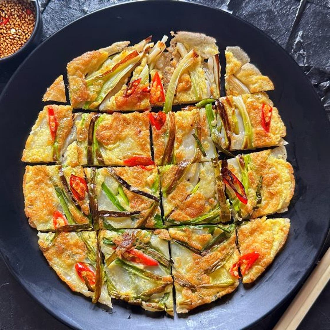 Korean Green Onion Pancake (Pajeon)