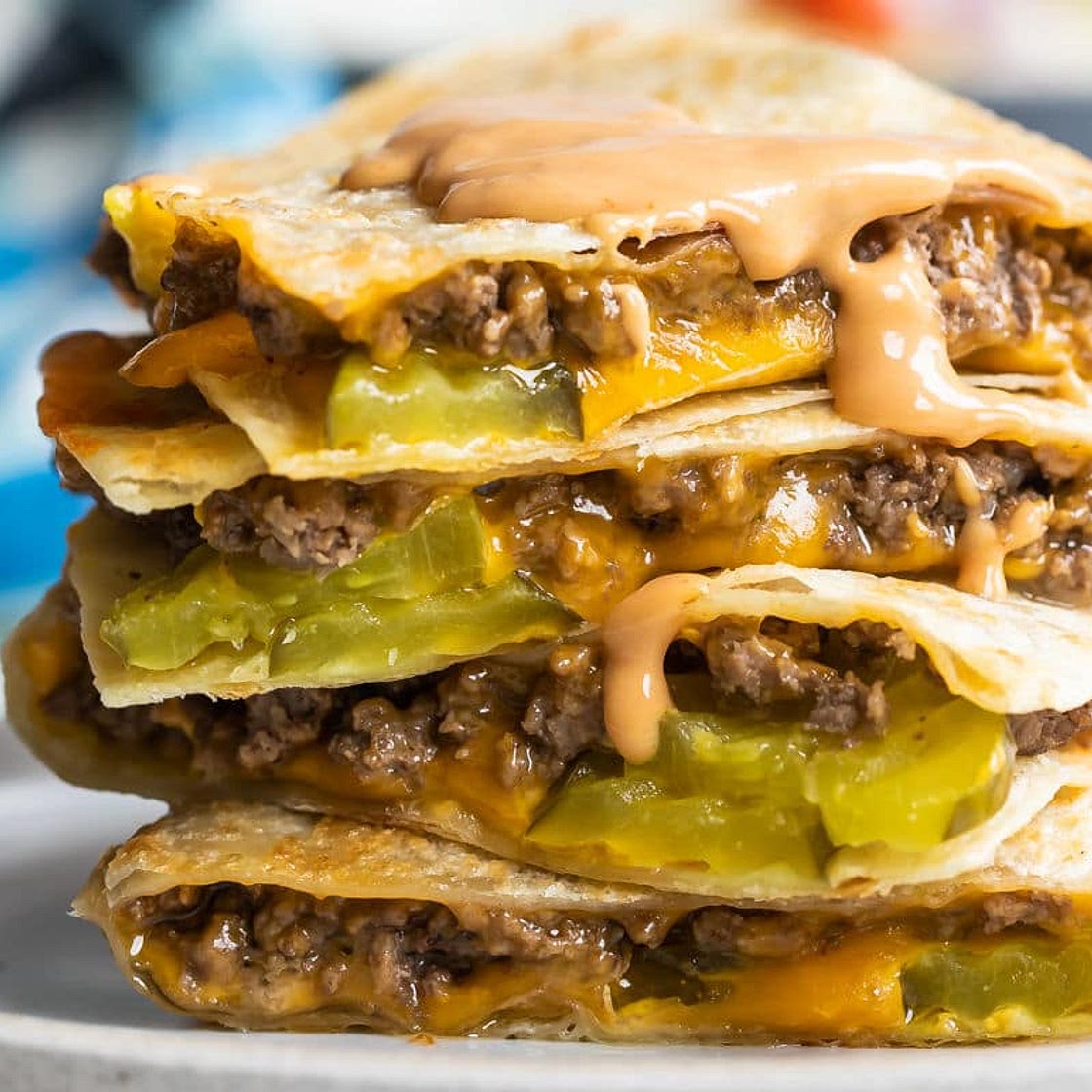 Cheeseburger Quesadillas