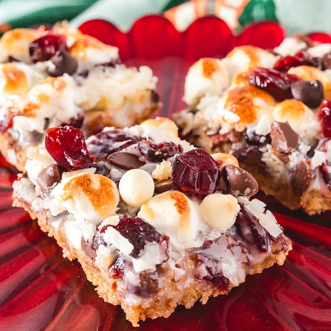 7 Layer Cranberry Magic Bars