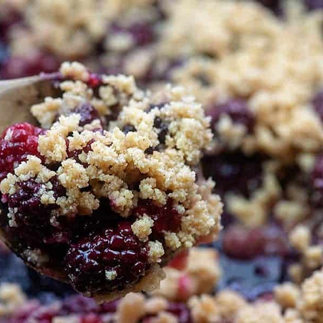 Low Carb Blackberry Cobbler