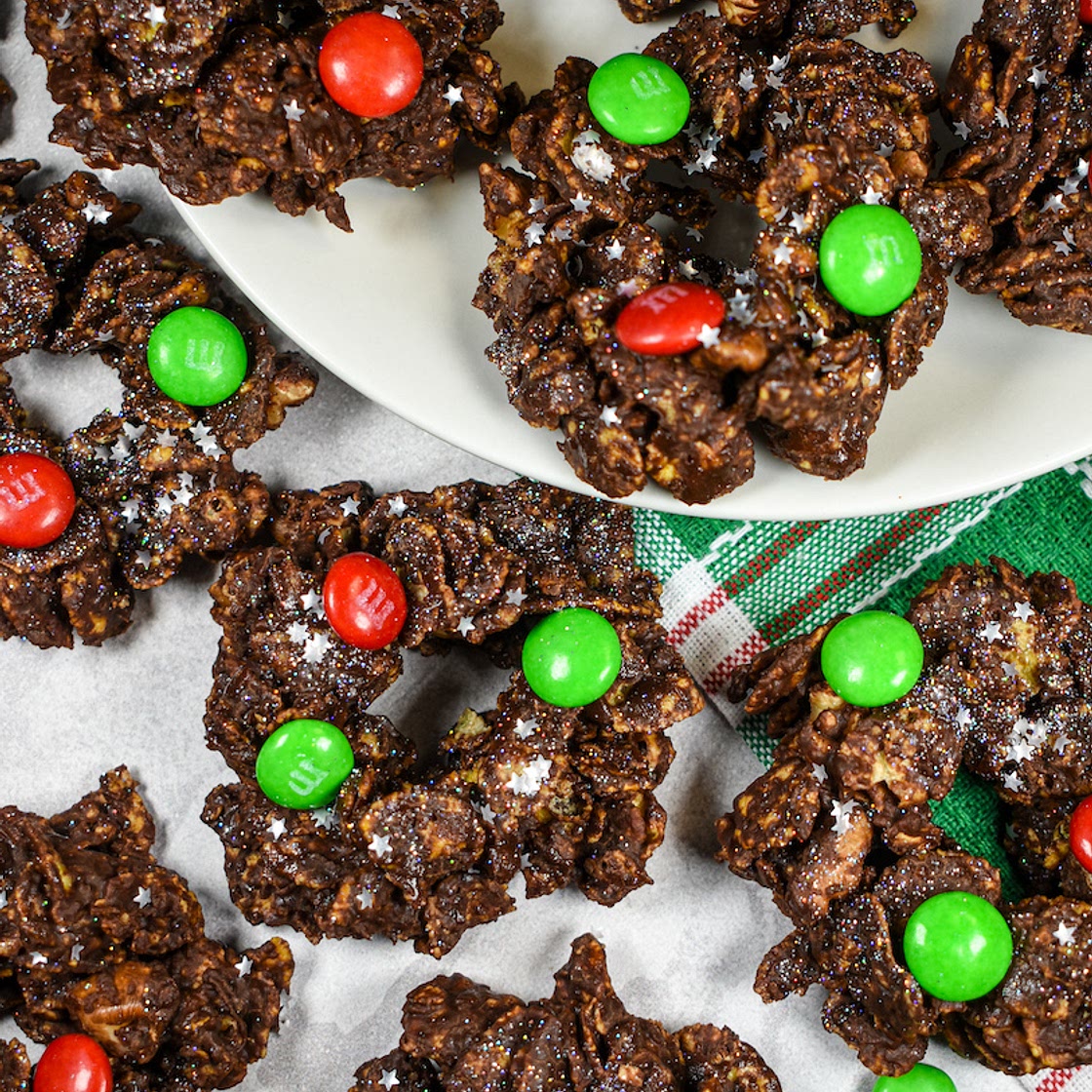 Chocolate Cornflake Wreaths