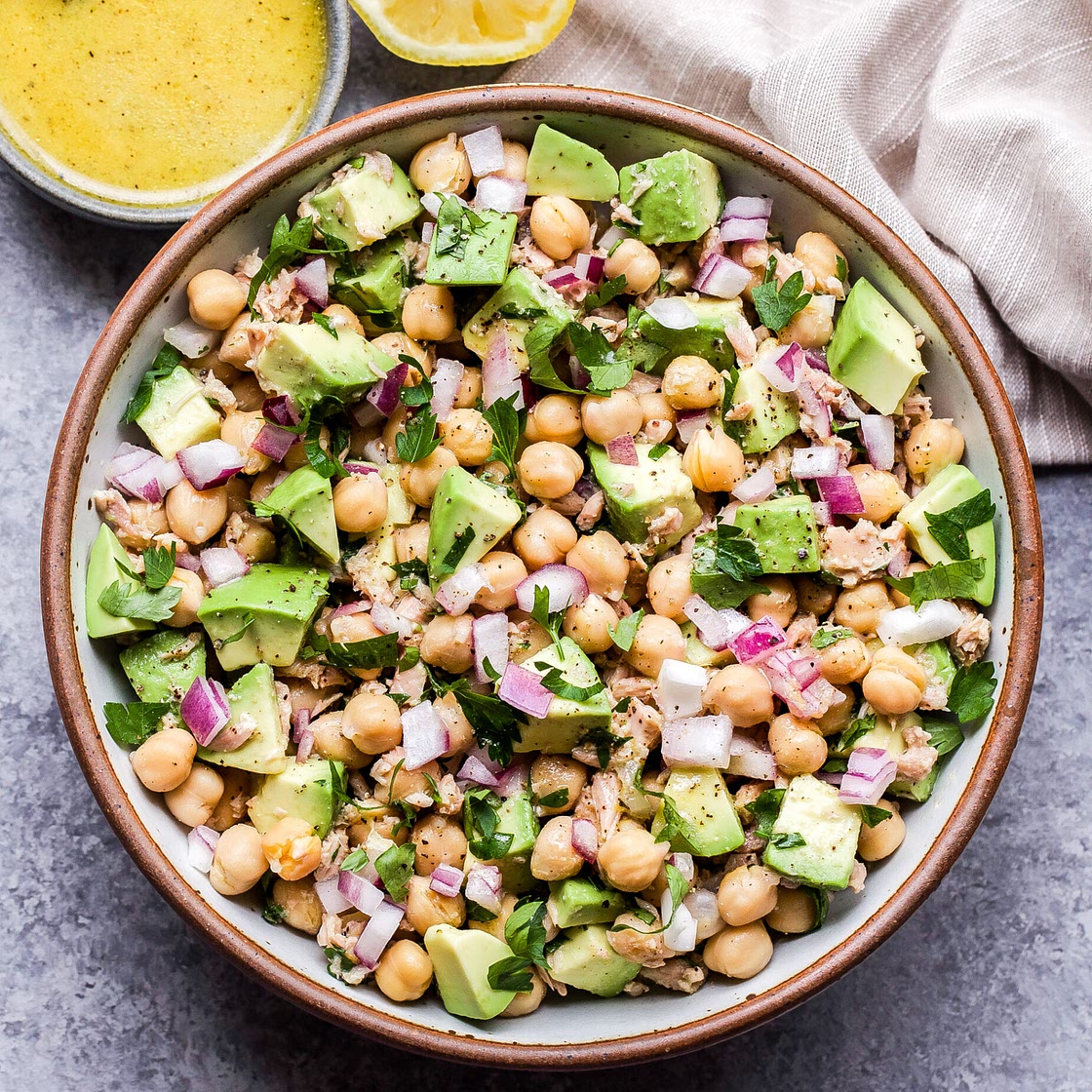Avocado Chickpea Tuna Salad