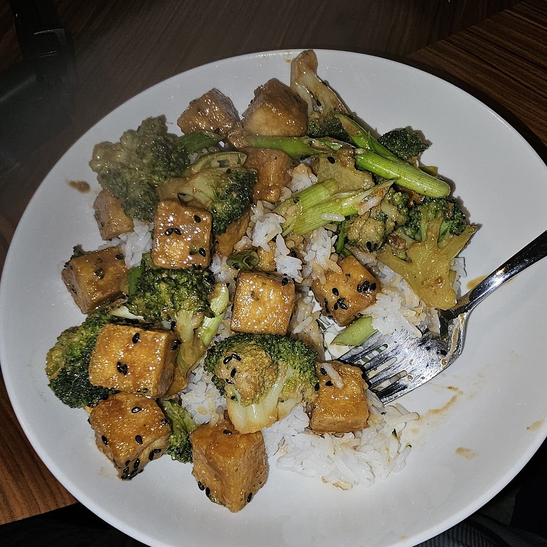 Sesame Tofu With Broccoli