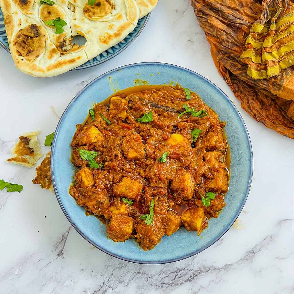 Chickpea Tofu Tikka Masala (Soy-Free, Vegetarian)