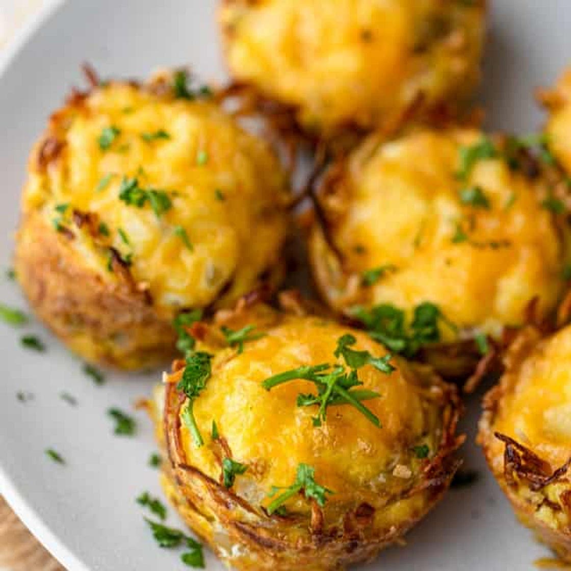 Hash Brown Egg Nests