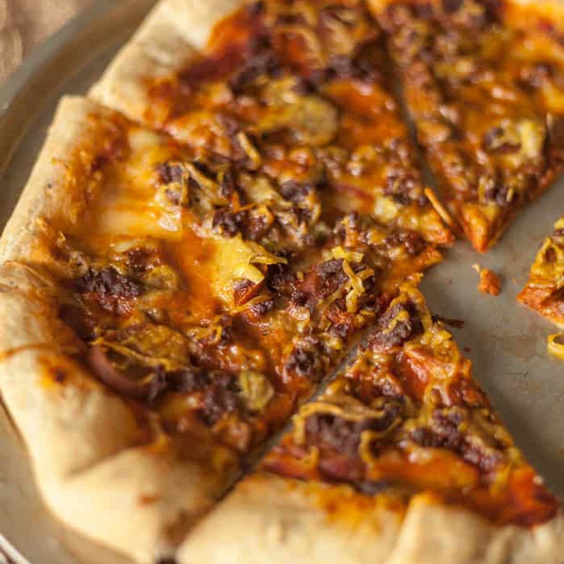 Vegan Stuffed Crust Pizza | Pizza Hut Copycat