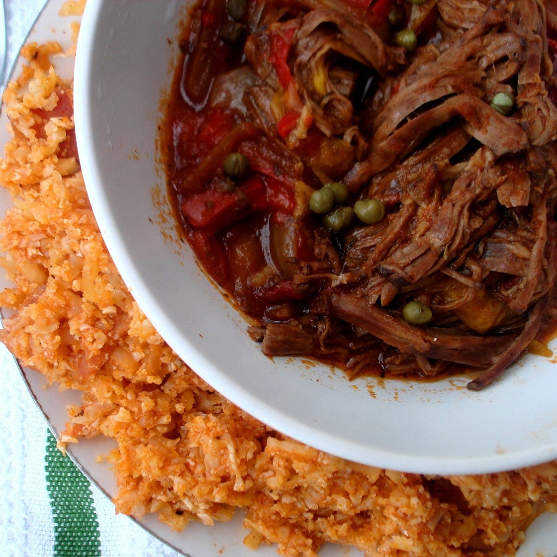 Crockpot Ropa Vieja with Cuban Style Rice