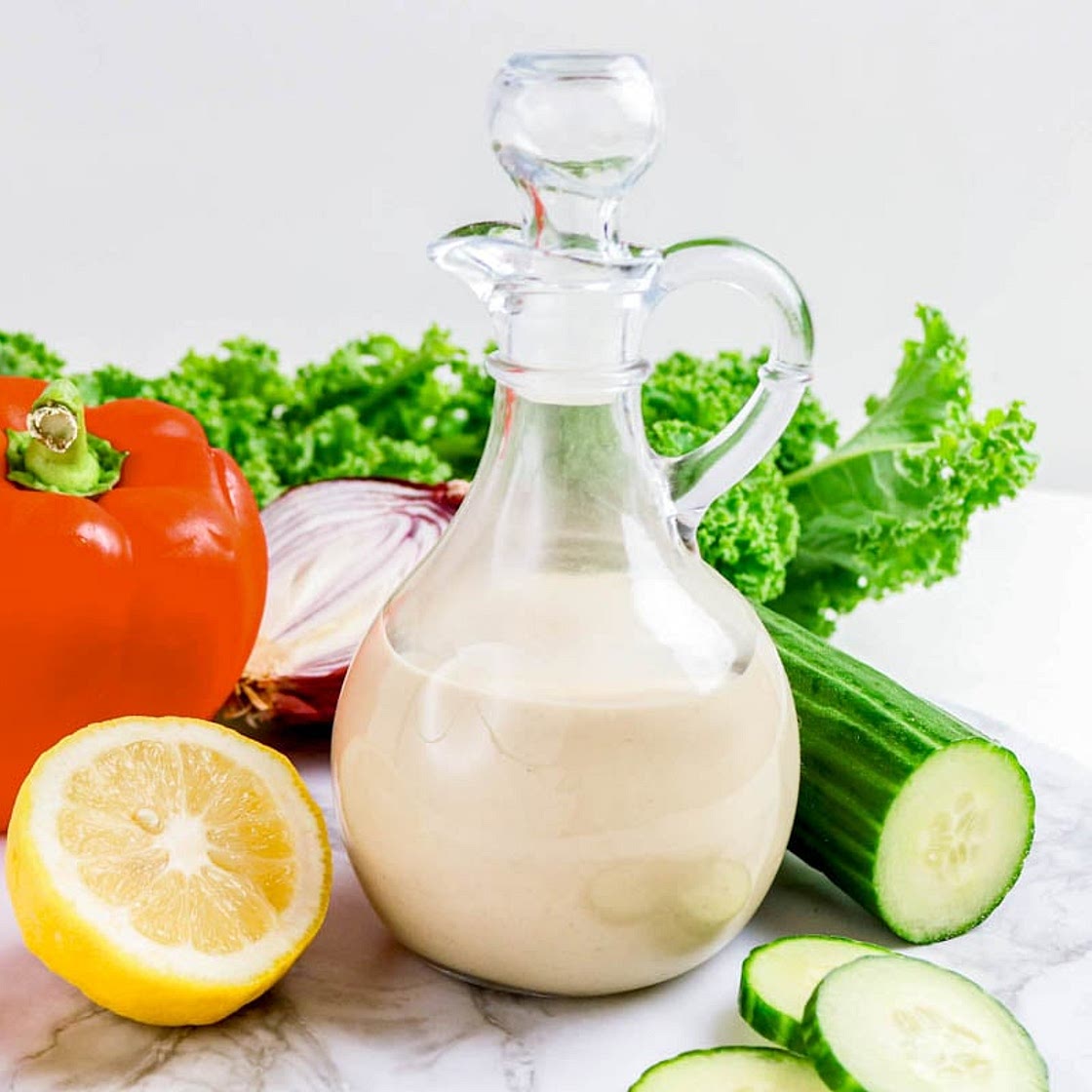 Homemade Creamy Lemon Tahini Dressing Recipe