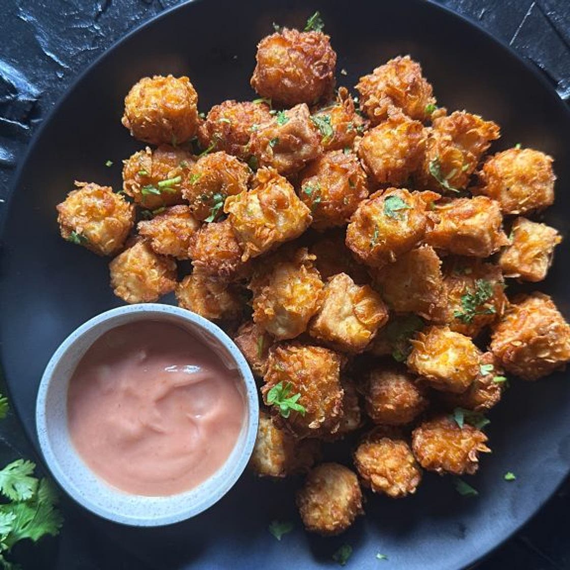 Addictively Crispy Tofu Popcorn Recipe