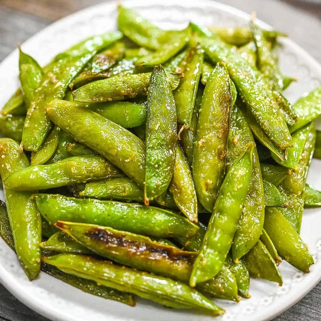 Oven-Roasted Sugar Snap Peas
