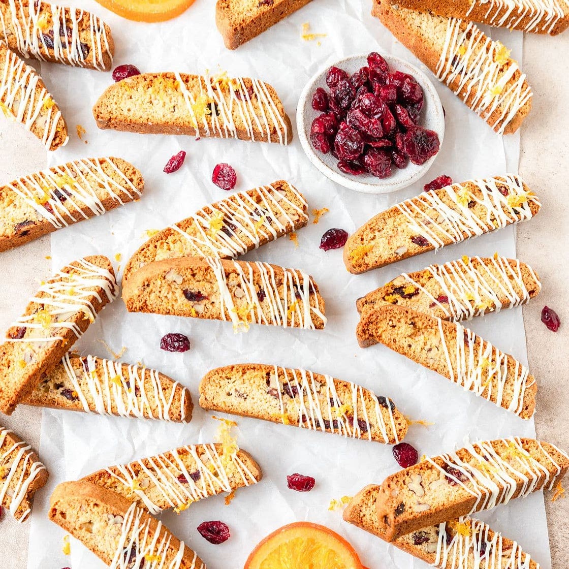 Cranberry Orange Biscotti