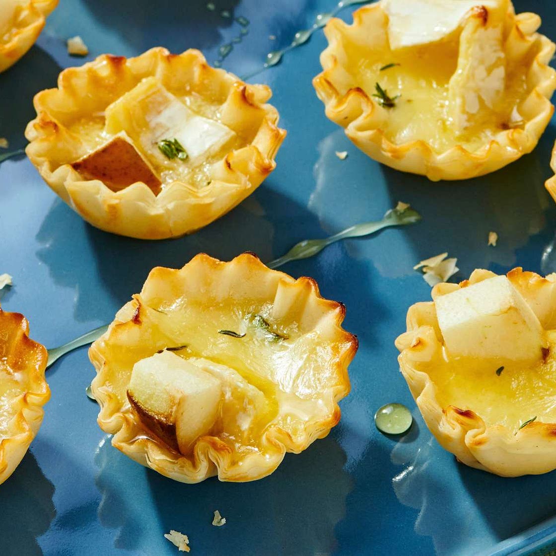 Warm Brie and Pear Tartlets