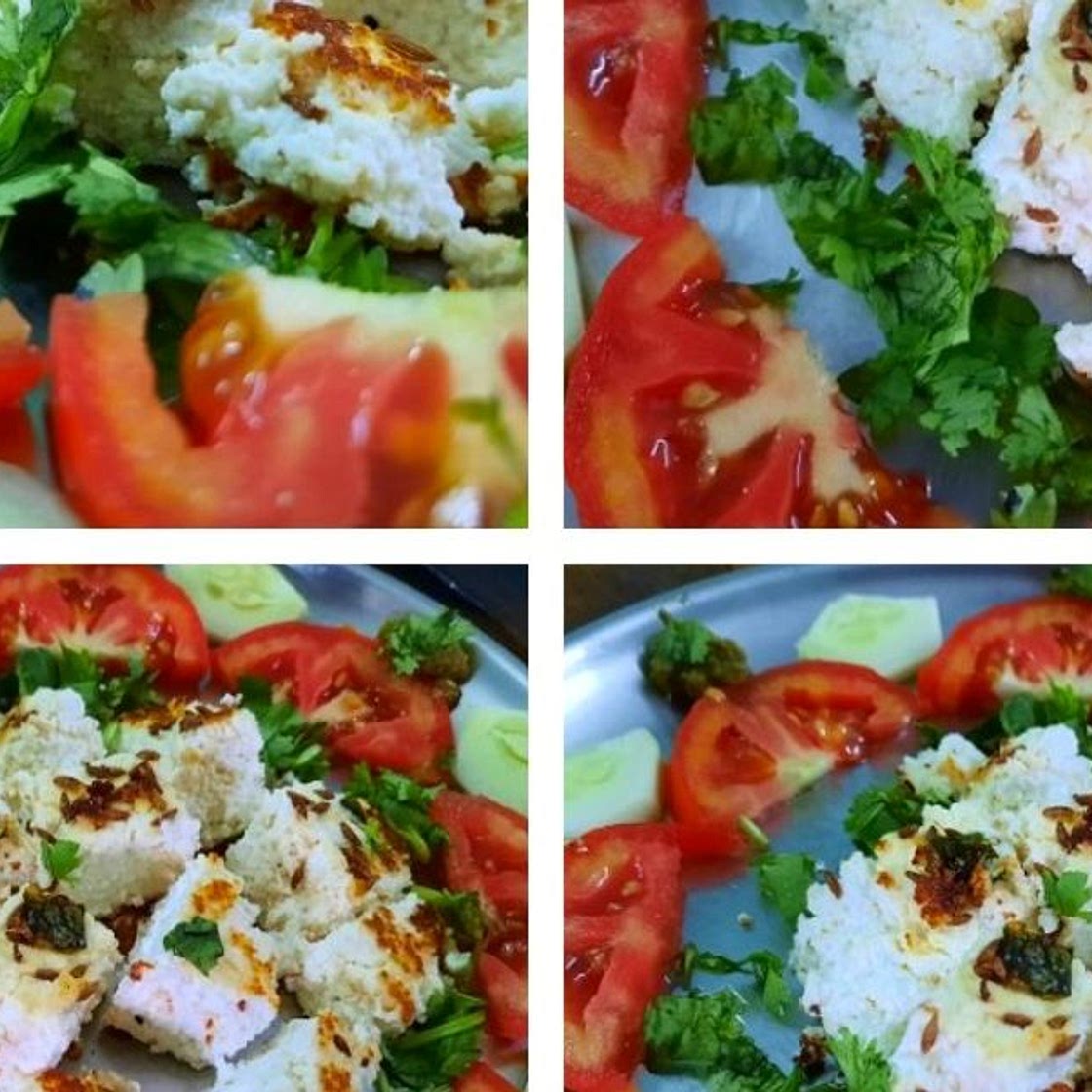 फलाहारी पनीर सलाद (falahari paneer salad recipe in Hindi)