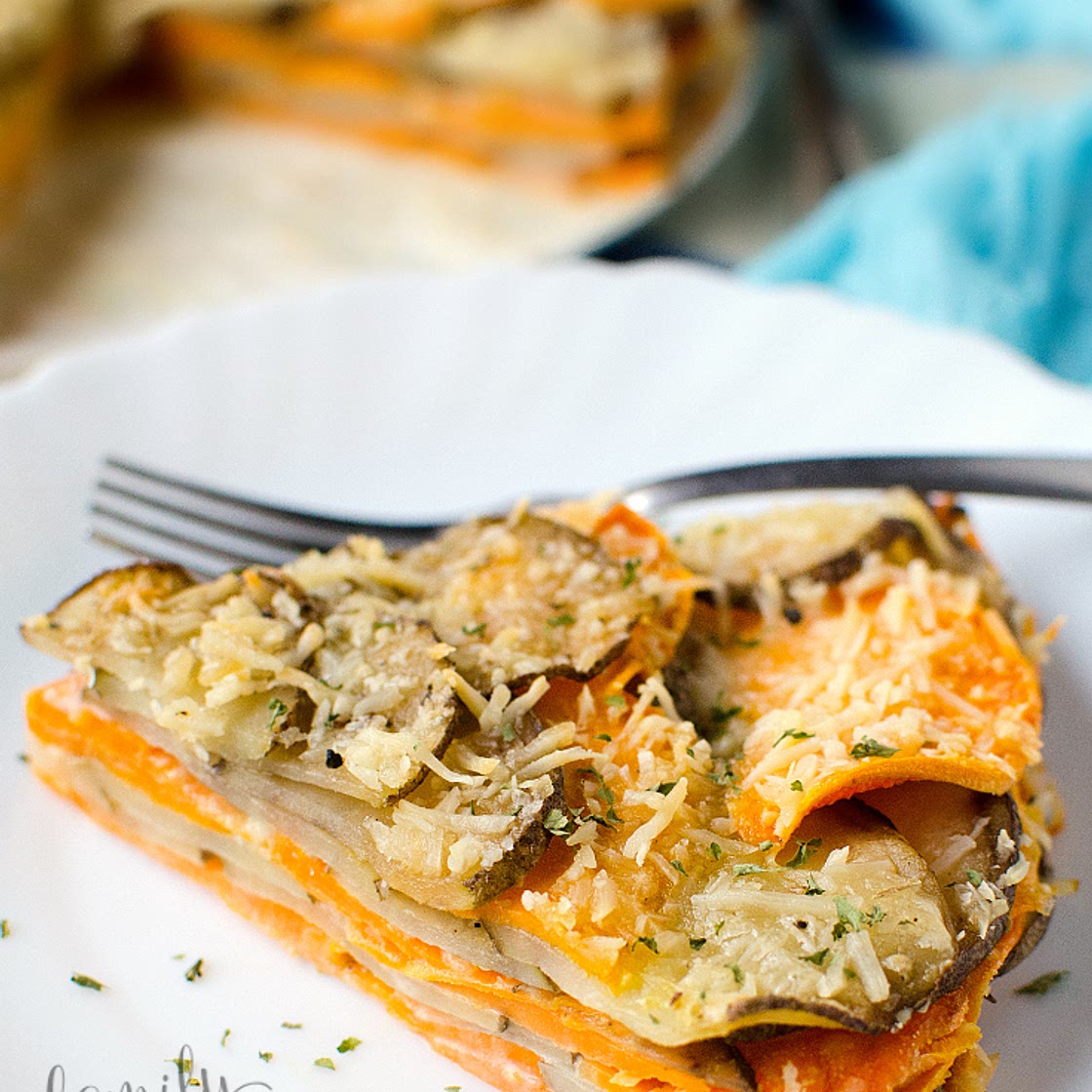 Two Potato Parmesan Bake