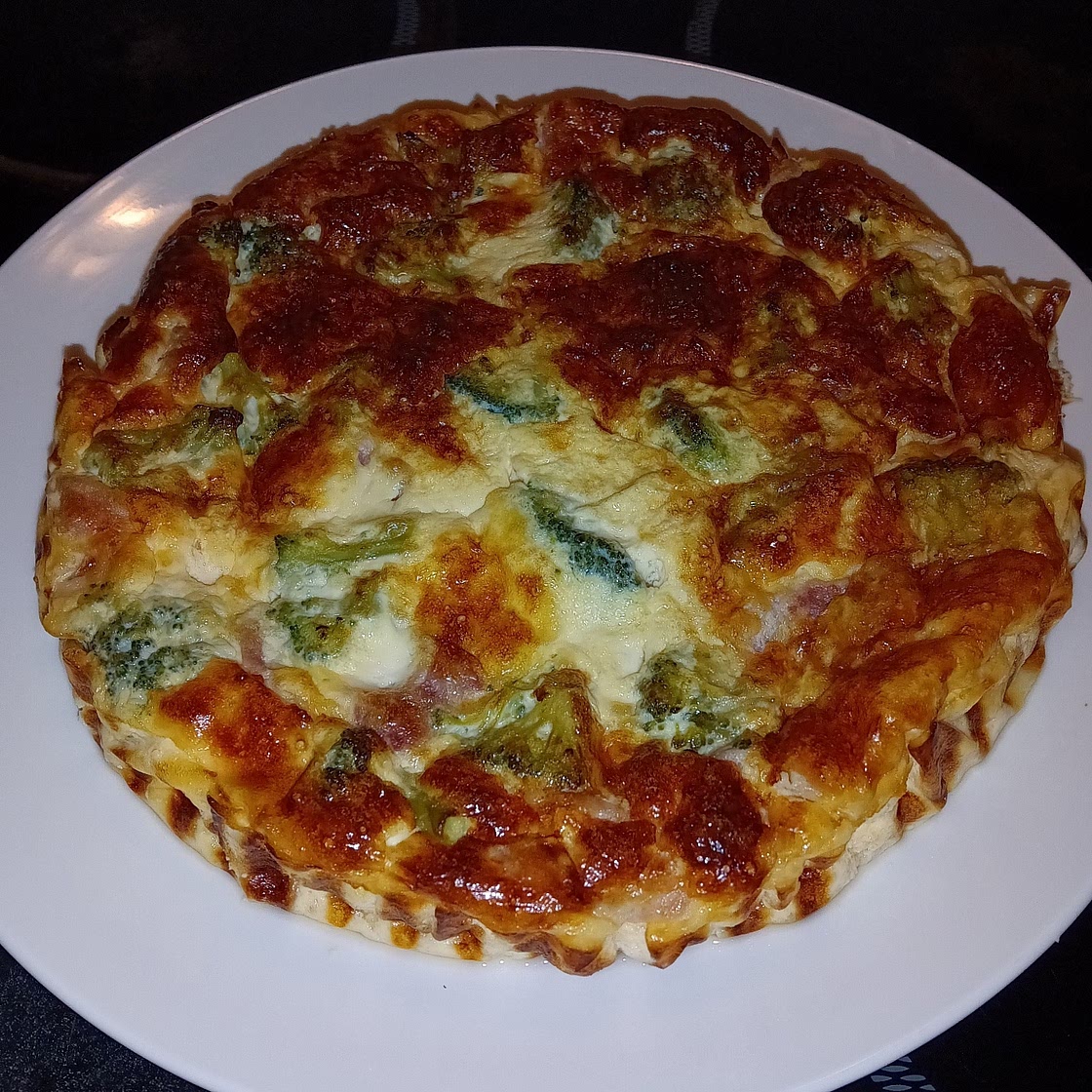 Bacon Broccoli Cheddar Crustless Quiche