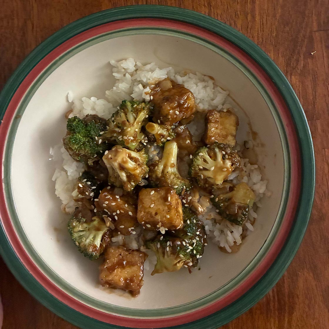 Sesame Tofu With Broccoli