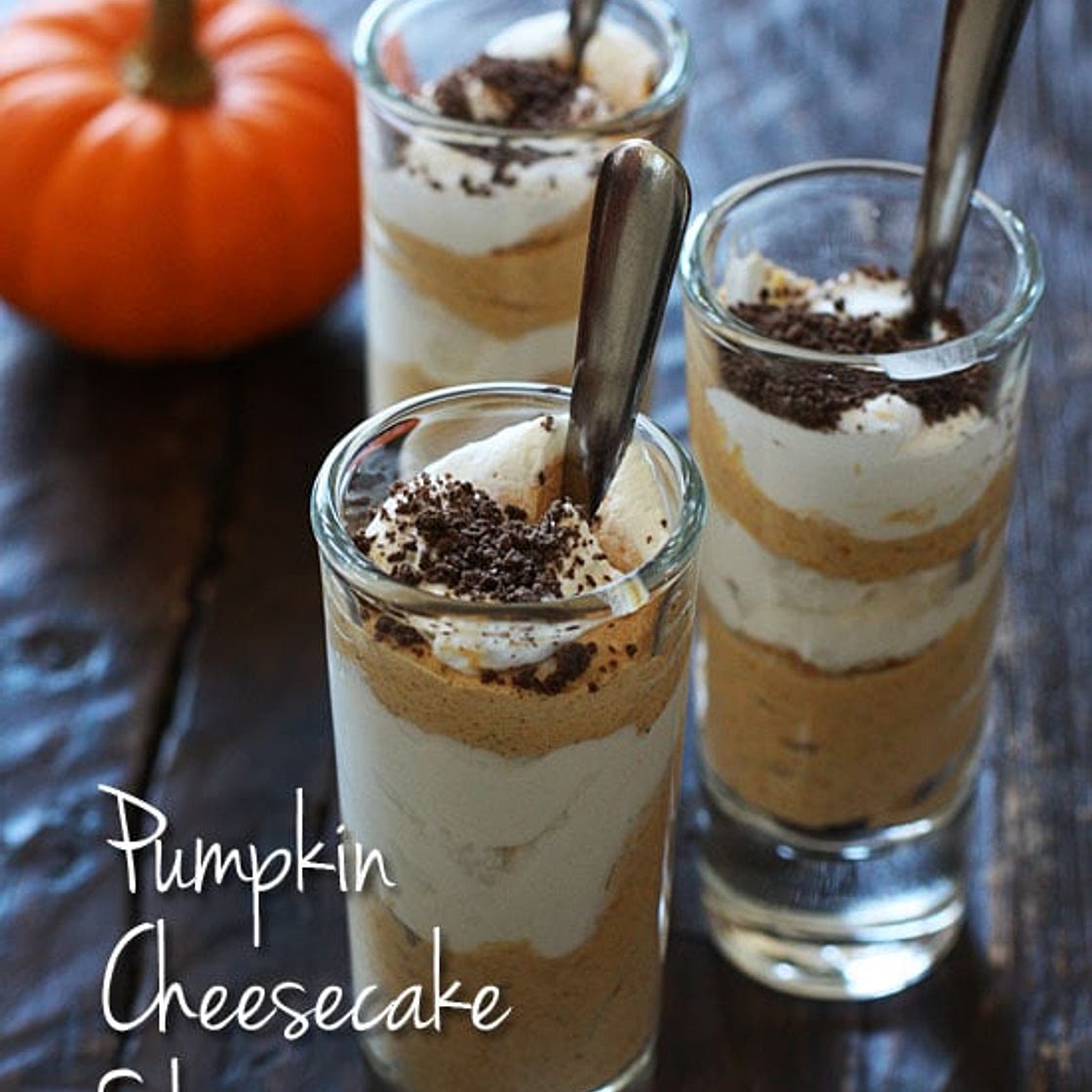Pumpkin Cheesecake Shooters