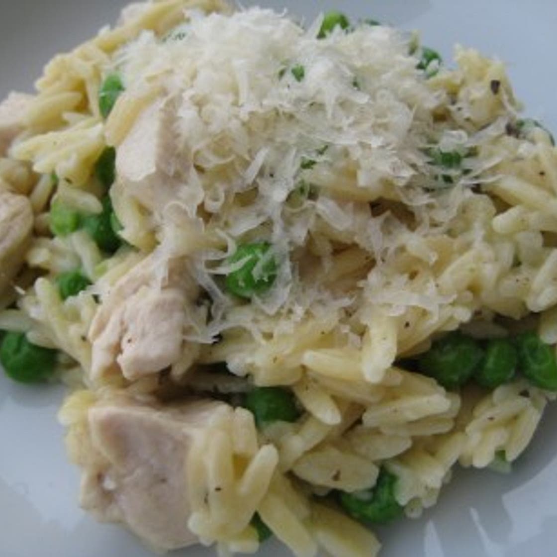 Orzo with Asiago & Chicken