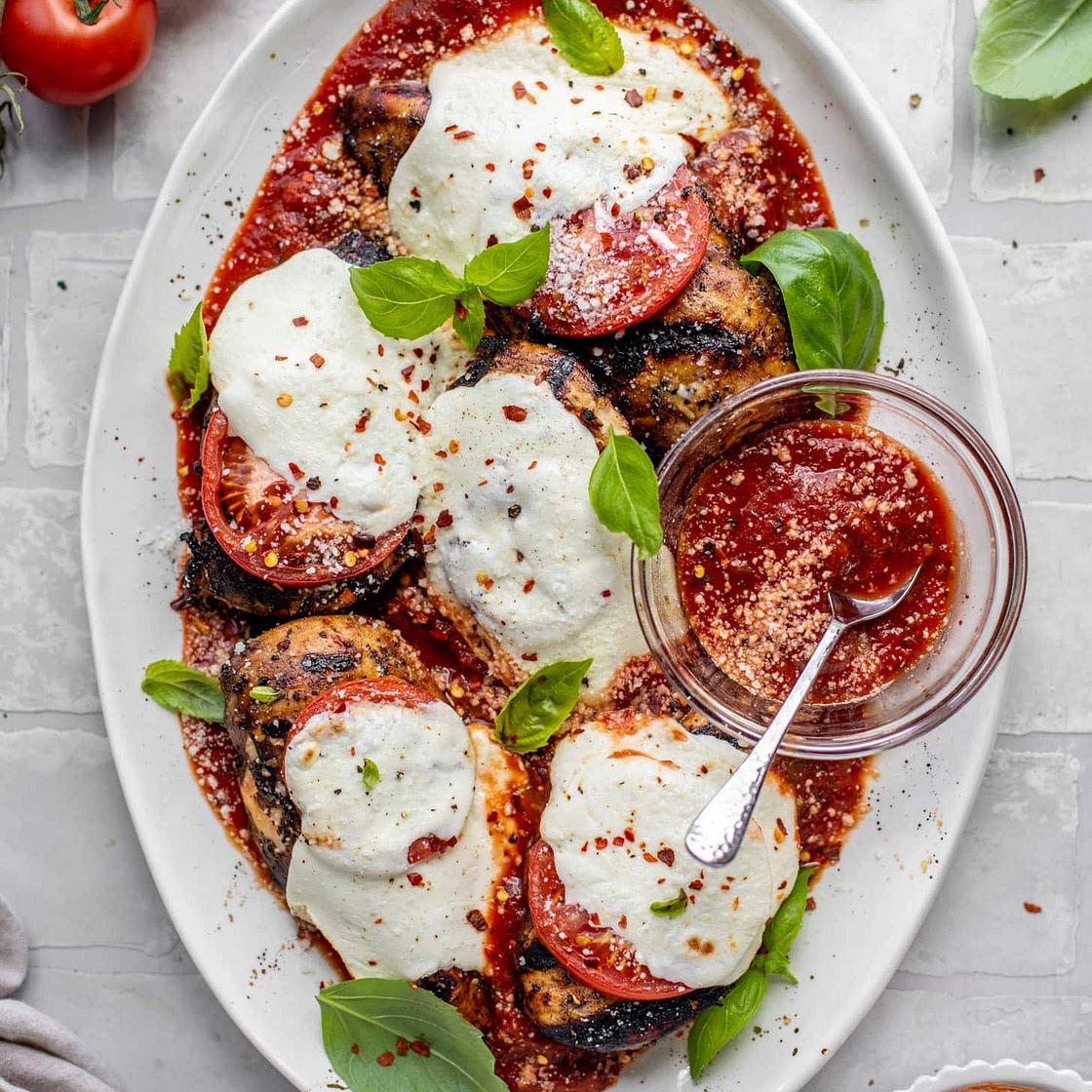 Grilled Chicken Parmesan