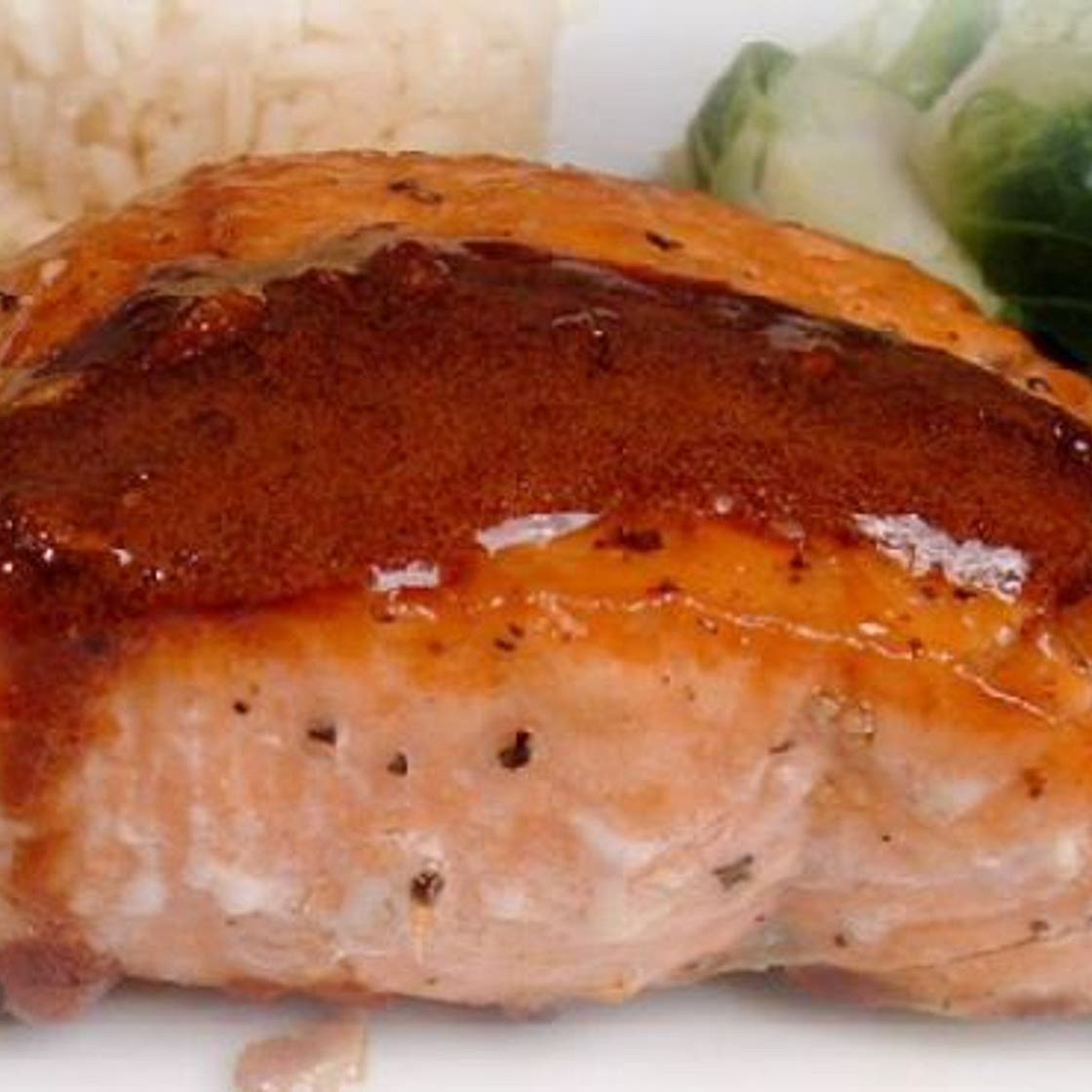 Wasabi & Honey Glazed-Salmon