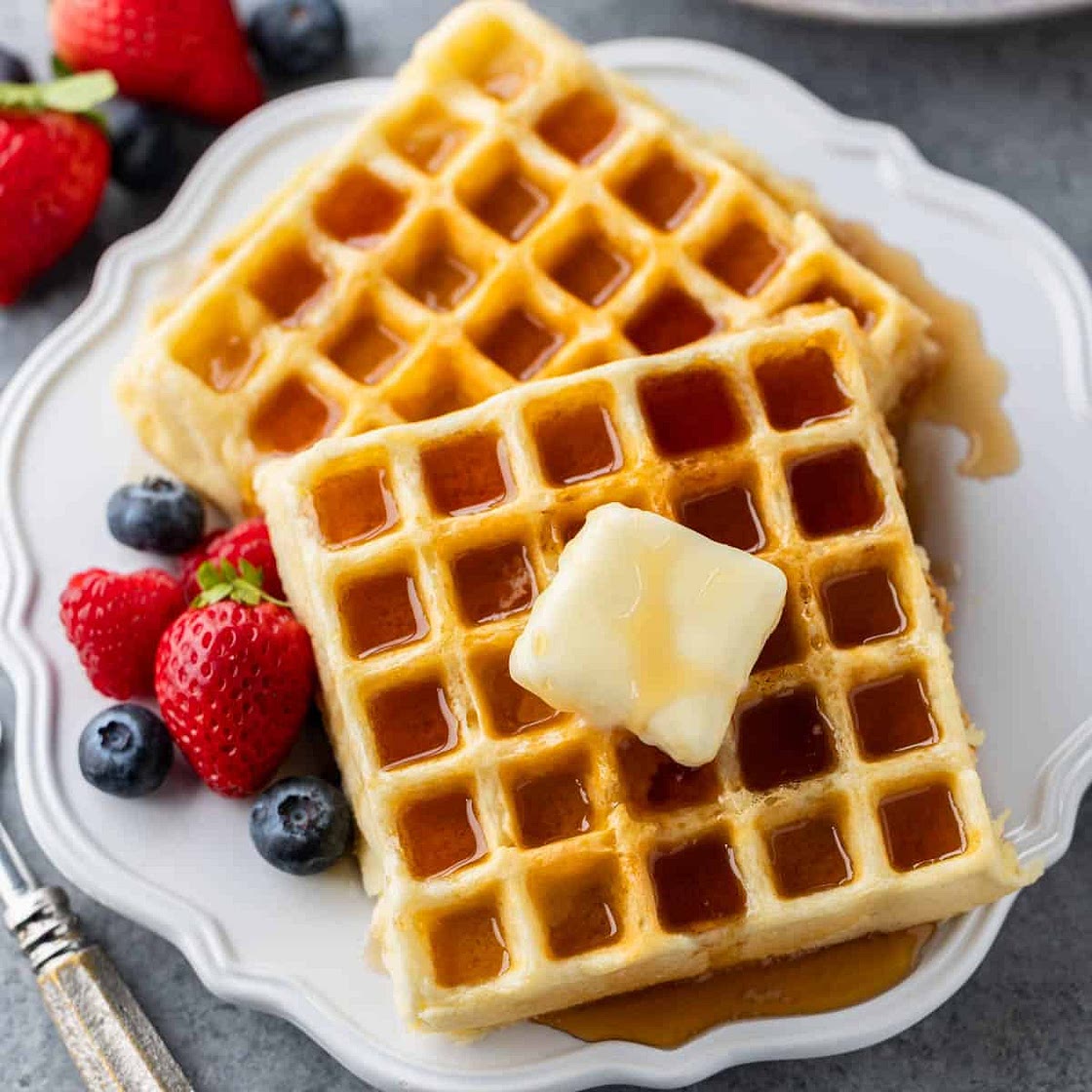 Perfectly Easy Homemade Waffle Recipe