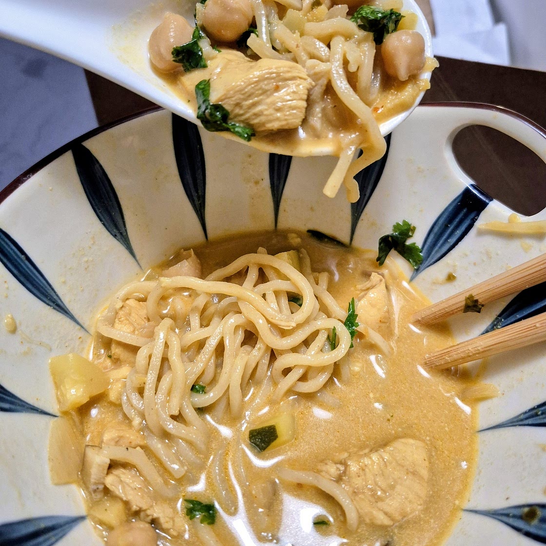 Coconut Curry Chicken Noodle Soup
