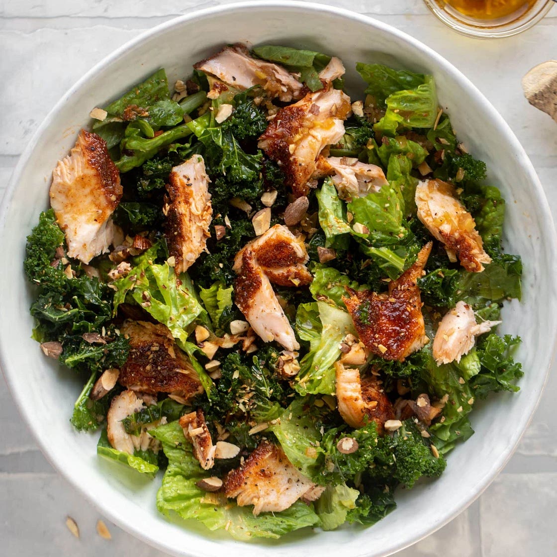 Salmon Salad with Warm Vinaigrette