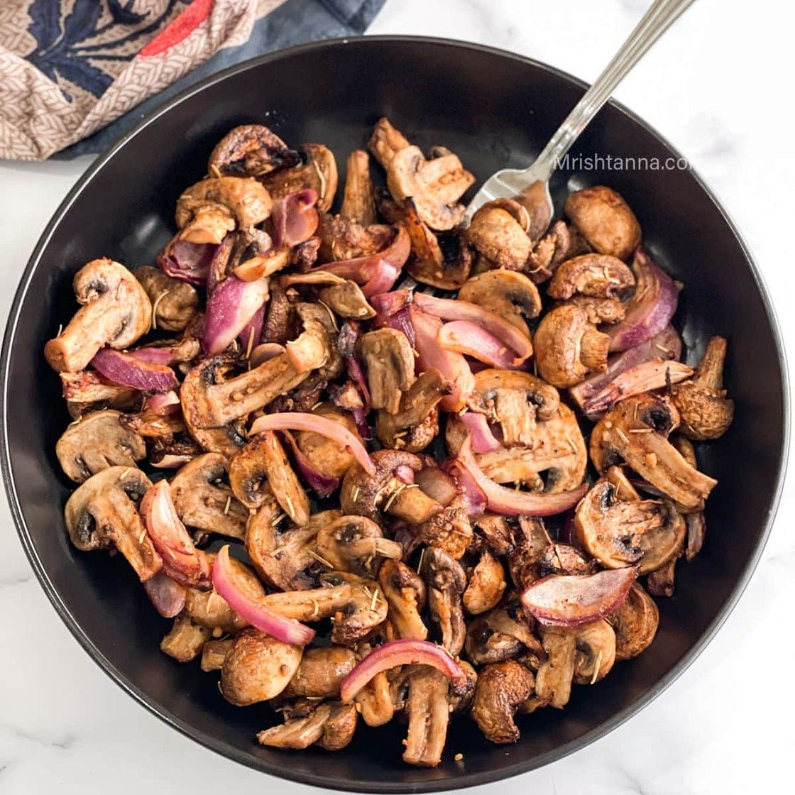 Air Fryer Mushrooms And Onions