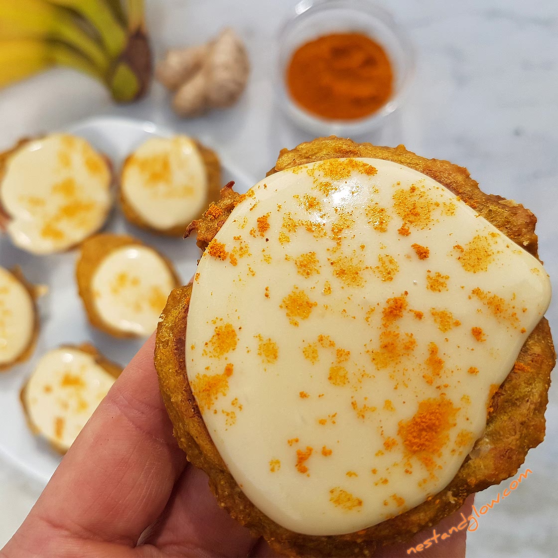 Ginger Turmeric Cashew Cookies