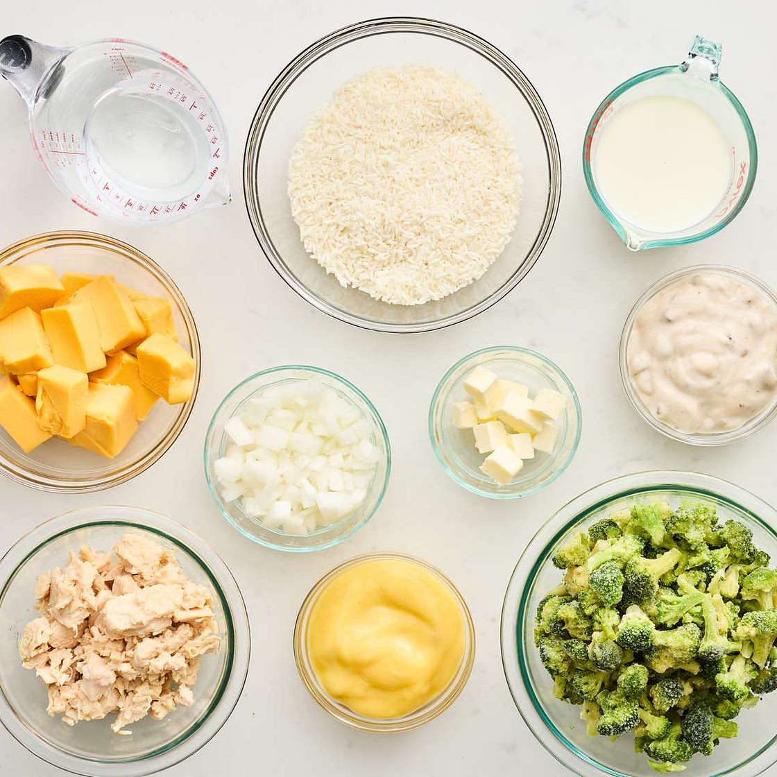 Broccoli, Rice, Cheese, and Chicken Casserole