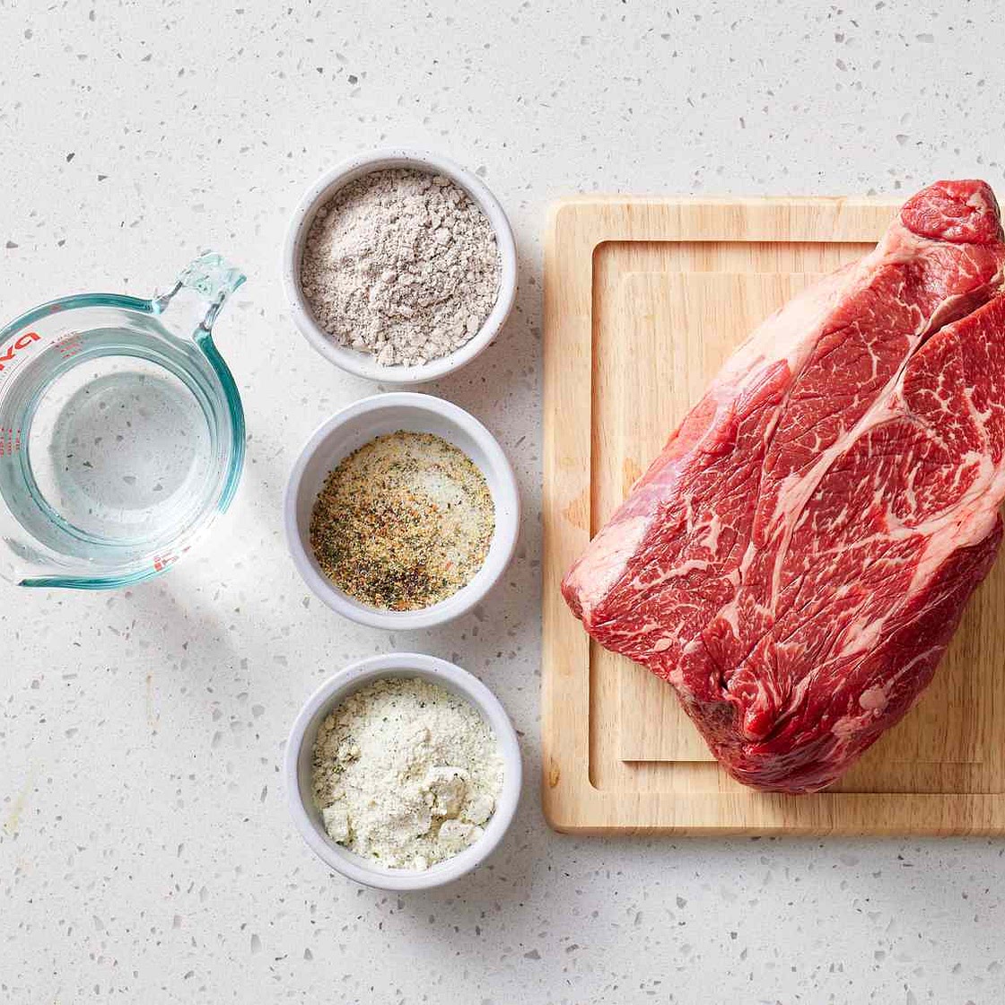 Three Packet Slow Cooker Roast