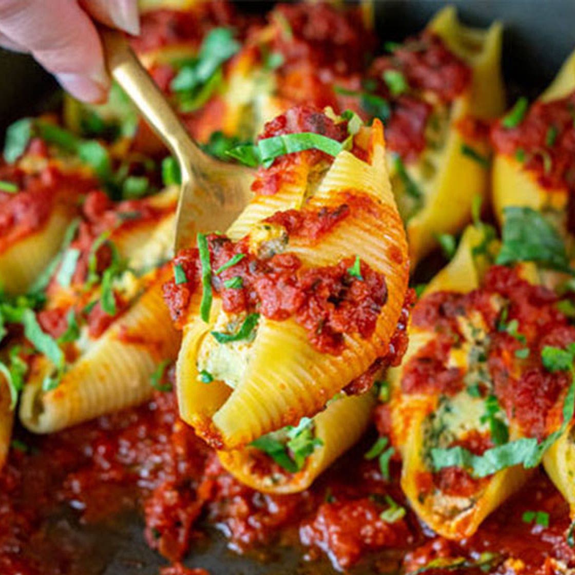 Vegan Stuffed Shells With Ricotta